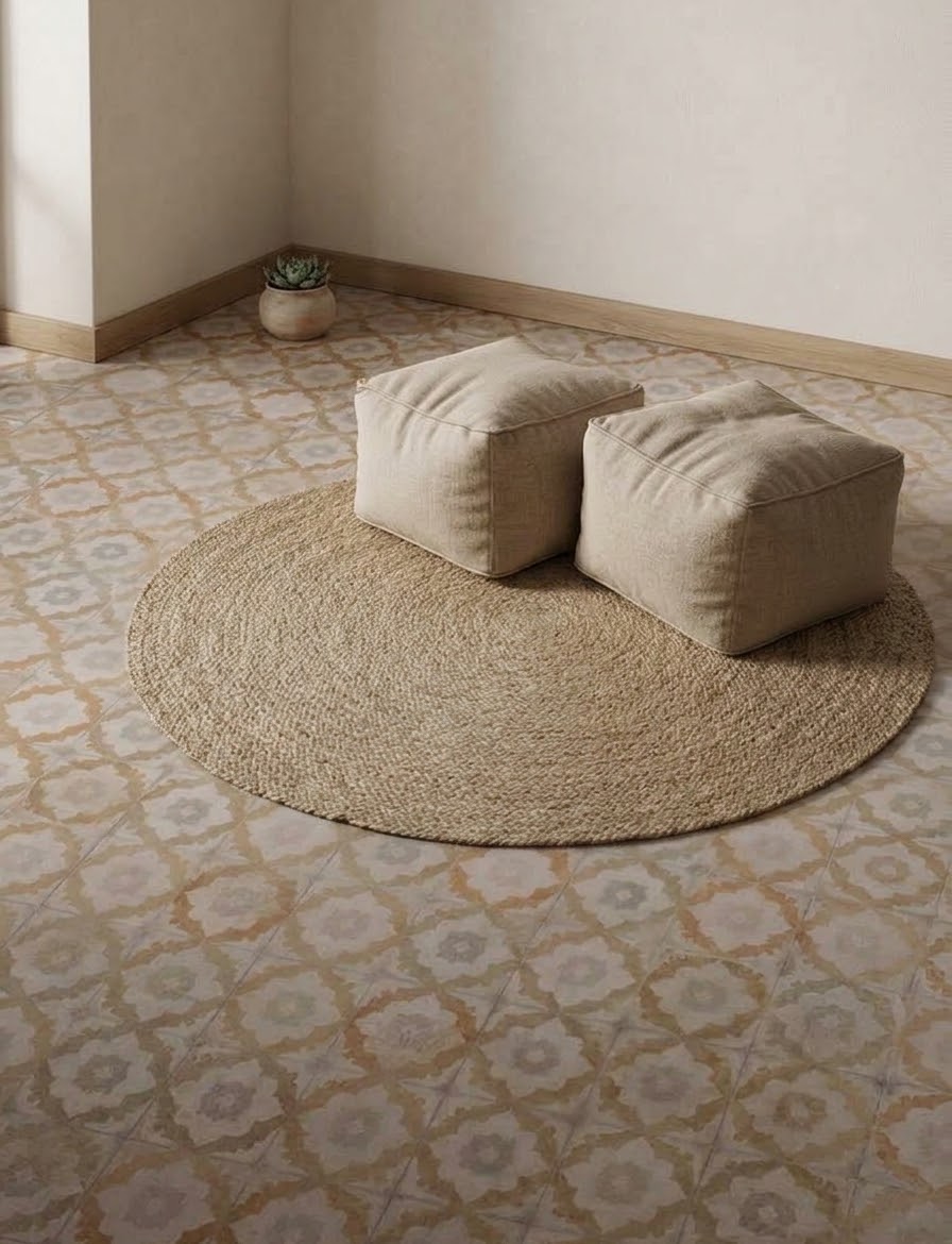 Texturas para vivir: suelos y maderas con baldosa y fibras